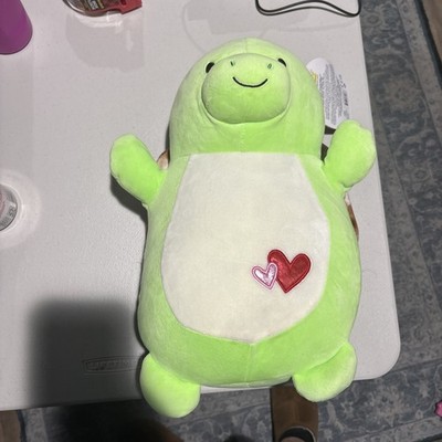 NEW Squishmallows Antoni the Turtle 10'' Inch Hugmees W Hearts Squishmallow NWT