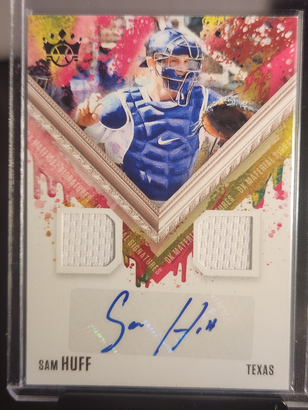 2021 Diamond Kings Sam Huff Dual Jersey Auto