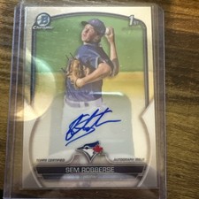 2023 Bowman Chrome Sem Robberse Auto 1st #CPA-SR Blue Jays