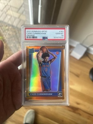 2021 Donruss Optic Orange Cade Cunningham ROOKIE /199 #161 PSA 10 GEM MINT