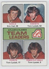 1975-76 Topps Team Leaders Eric Vail Tom Lysiak #313 0a4