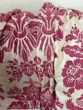 Laura Ashley TATTON CERISE Made To Measure Curtains / Fabric, L 31” x W 51”