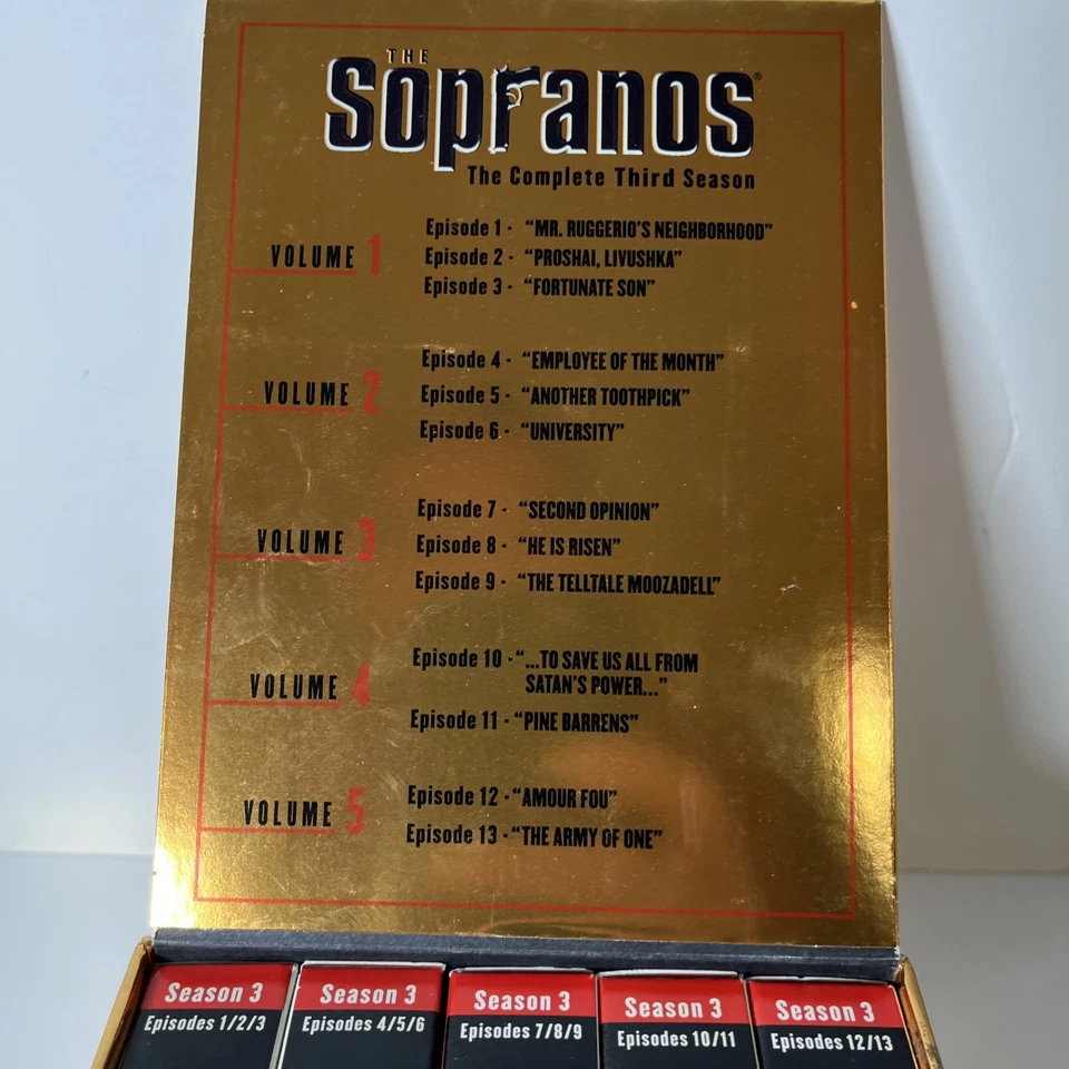 Видеокассеты The Sopranos третий сезон в комплекте HBO - Изображение 4 из 4