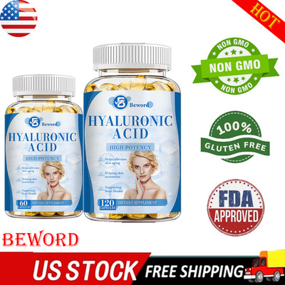 Hyaluronic Acid Anti Aging Hydrating Capsules Wrinkles Fine Lines Joint Health