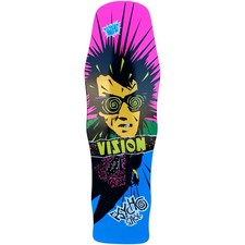 VISION PSYCHO STICK LONGBOARD SKATEBOARD DECK - 10" X 36" - BLUE