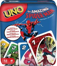 UNO Amazing Spider-Man Special Rules Card Game in Storage & Travel Tin