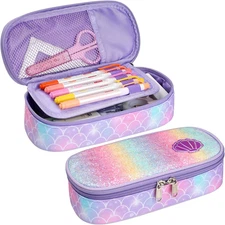 Pencil Case for Girls - Cute Pencil Case for Kids Large Capacity Pencil Pouch Or