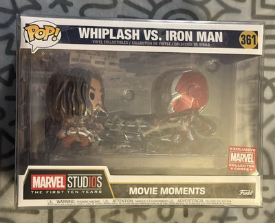 Funko Pop! Moments Marvel Whiplash vs Iron Man Amazon Exclusive #361 w Protector