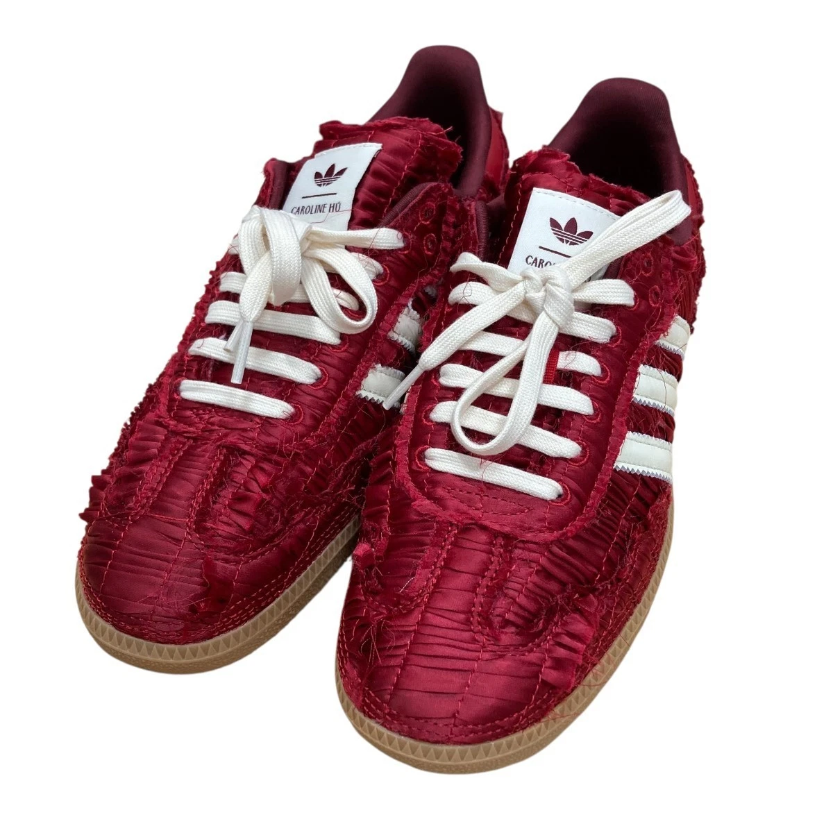 Caroline Hu x adidas Samba OG Satin Pack - Power Red for Sale