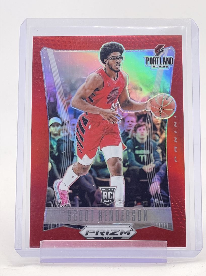 SCOOT HENDERSON 2023-24 PANINI PRIZM DECA BASKETBALL ROOKIE RED RC /199 Q5965