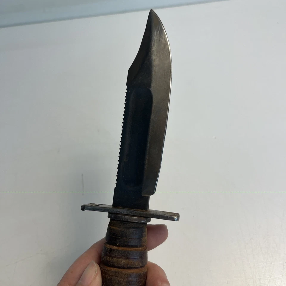 Cuchillo de supervivencia vintage Camillus piloto de EE. UU. 2 1072 hoja de 5 pulgadas hecho en EE. UU. Foto 4 de 4