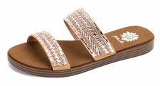 Yellowbox Women's Damson Open Toe Sandal Tan