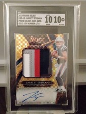 2019 Select Gold Patch Auto Jarrett Stidham RC /10 SGC 10