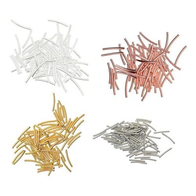 50x Chic  s Biege Rohr Perlen Basteln Haarschmuck Zuhause