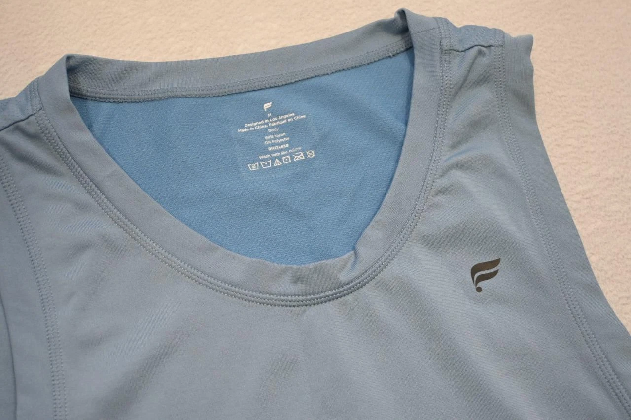 fabletics gym wicking athletic tee tank-top