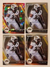 2021 Prizm Draft Picks Nick Bolton RC Lot Of 4 Red Cracked Ice Rookie Cheifs