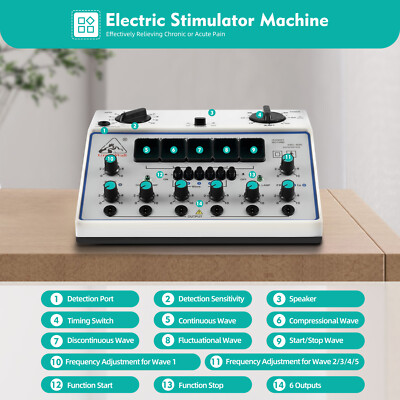 Electro Acupuncture Stimulator Therapy 6 Channel Acupuncture Machine
