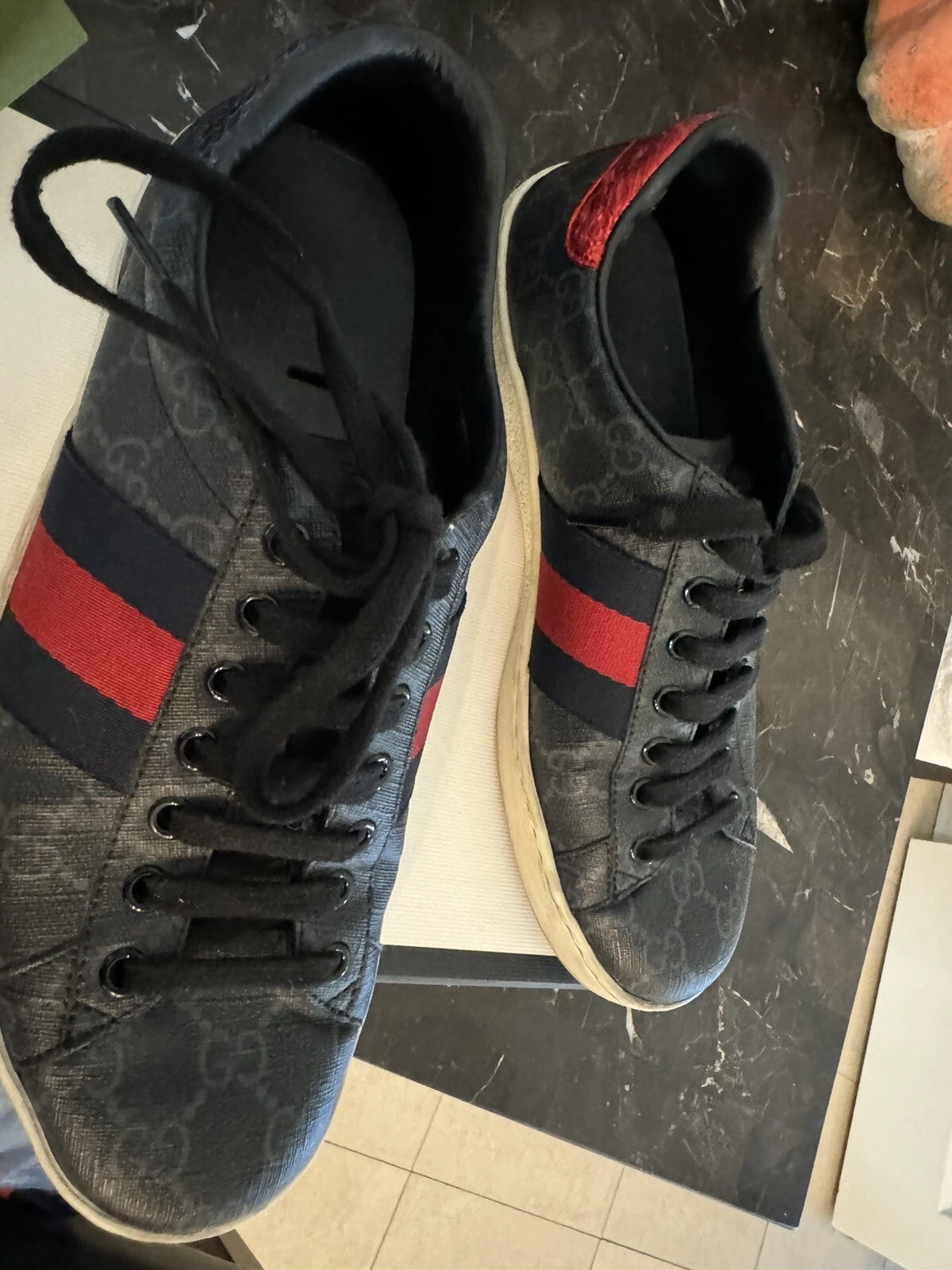 Baskets homme Gucci Ace T. GG Supreme tailleUS 5,5 occasion avec boite excellent état