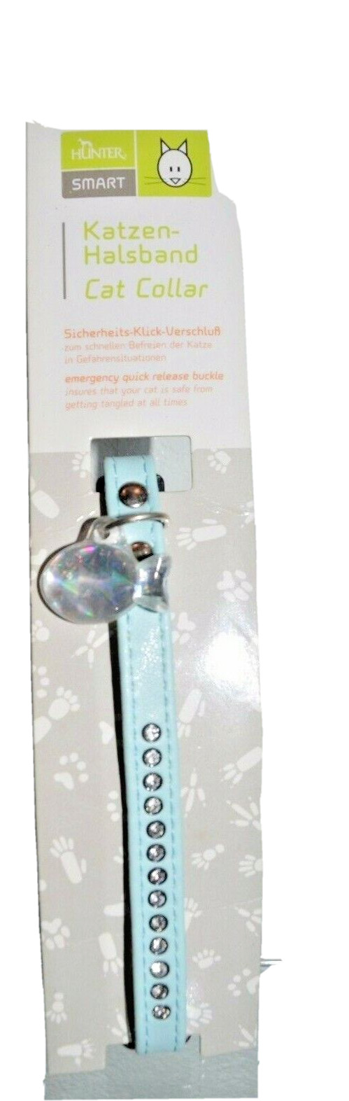 Collare Celeste Hunter Cuore Strass: Il Regalo Ideale per Cani e Gatti