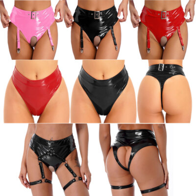 Woman's Shiny Hollow Out Underwear Garter Belt Panties Lingerie Briefs Hot  Pants | eBay