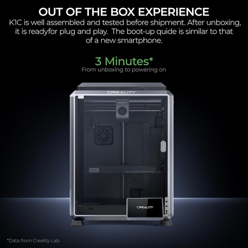 Creality K1C 3D Printer Up to 600mm/s Fast Speed Reliable Carbon Fiber Printing - Picture 7 of 12