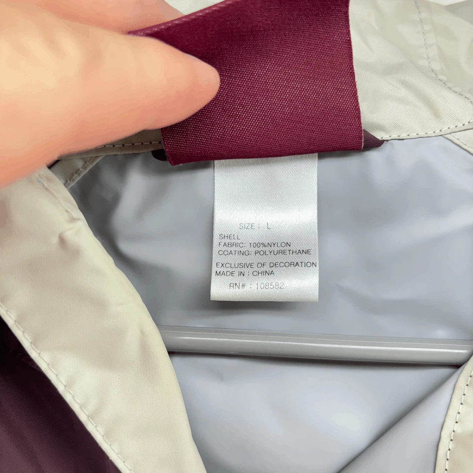 Aigle Vintage Series Mens Large Windbreaker Rain Jacket Arizona State Colors - Image 3 of 4