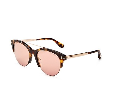 Lunettes De Soleil Tom Ford Adrenne FT0517S 52G - Marron Miroir - Neuf Avec étui