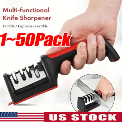 Stage Kitchen Knife Sharpener Professional Ceramic Diamond Steel  Sharpening