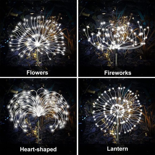 150 LED Solar Firework Starburst Lights Fairy Lamp Garden Path Outdoor Lighting - Picture 5 of 19