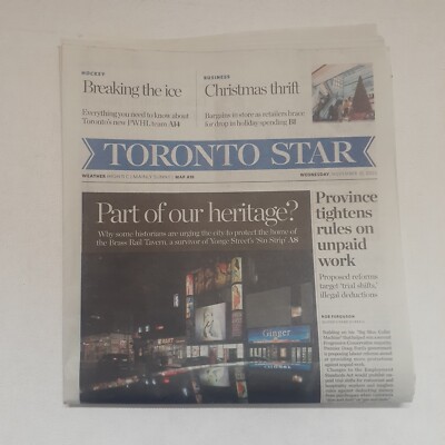 Nov 15 2023 Toronto Star Brass Rail PWHL Hockey Adam Svensson Ryan Gosling Crocs