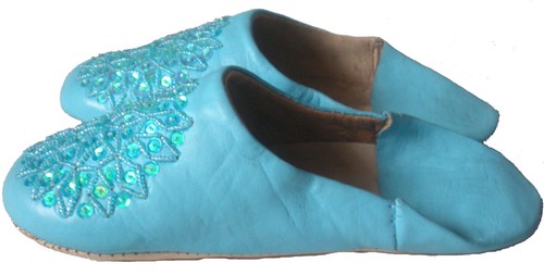 Comercio Justo Mujer Marroquí Babouche Pantuflas Disponible En 12 Colores & 10 - Imagen 20 de 35