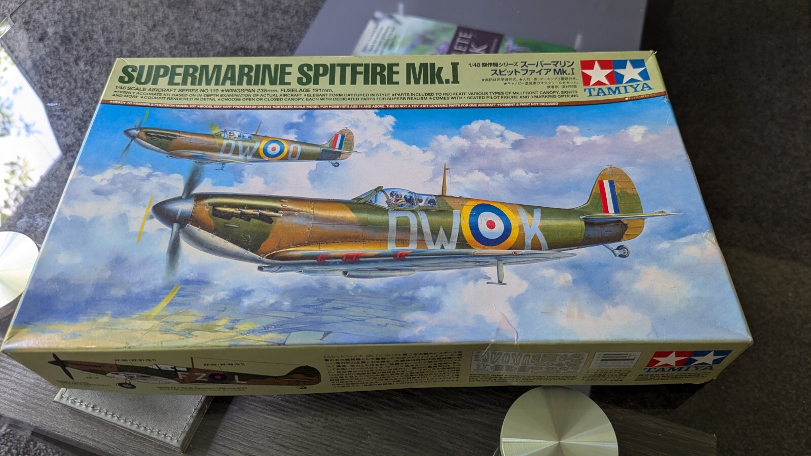 TAMIYA 61119 Spitfire Mk.1 1:48 Aircraft Model Kit