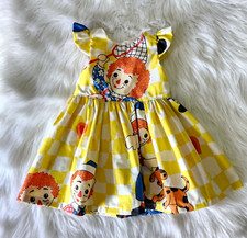 Vintage Girls Raggedy Ann Dress