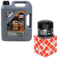 MotoröL Set 0W-30 5 Liter + ÖLfilter 38813 FüR Skoda Felicia I II 1.3 6U1 6U5