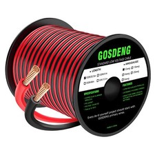 12 Gauge Wire 100FT 2 Conductor Red Black Low Voltage PVC Automotive 12V 24V