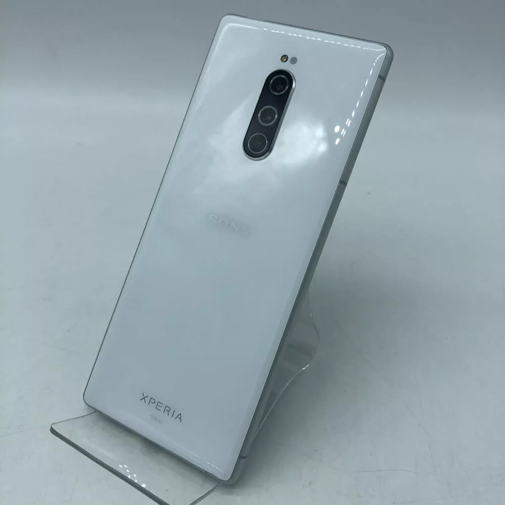 SONY XPERIA 1 AU SOV40 Unlocked White Cell phone sim free USED