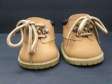 ONE PAIR BUILD A BEAR TAN BROWN WORK BOOTS 4" x 3" x 3"