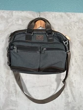 TUMI Computer Briefcase  Alpha Bravo ‘Andersen’ Anthracite Nylon Slim