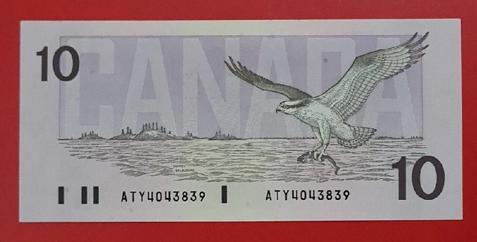 1989 CANADA $10 DOLLARS aUNC {BC-57a}   (Thiessen/Crow) - Image 2 of 4