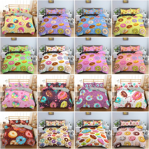 Sweet Donut Doona Duvet Cover Bedding Set Single Double Queen King Quilt Covers - Bild 3 von 35