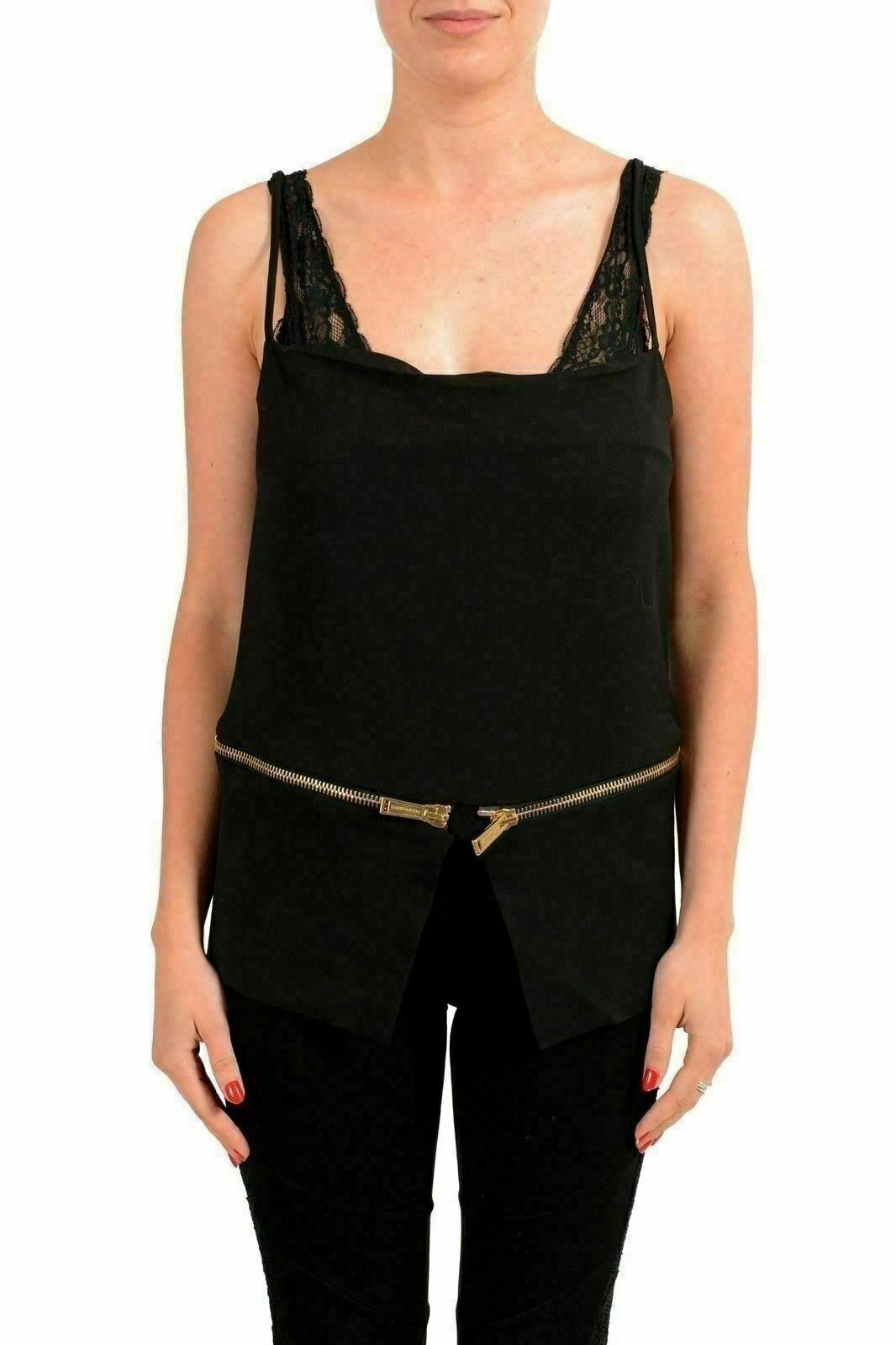 Dsquared2 Serbatoio da donna lana nera con cerniera US XS IT 38