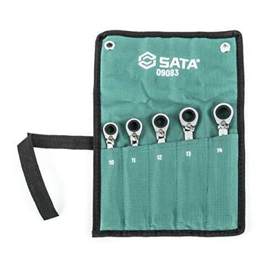 5piece 12 Pt. Reversible Ratcheting Wrench Set Metric St09083sj