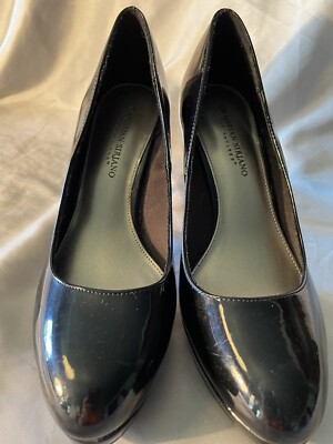 Christian Siriano For Payless Black Patent Leather Platform Heels
