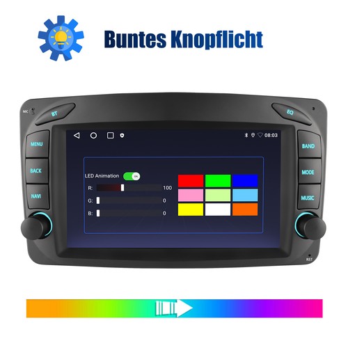 Android 13 Carplay Autoradio GPS Für Mercedes Benz C/CLK/G Klasse W203 W209 W639 - Bild 8 von 17