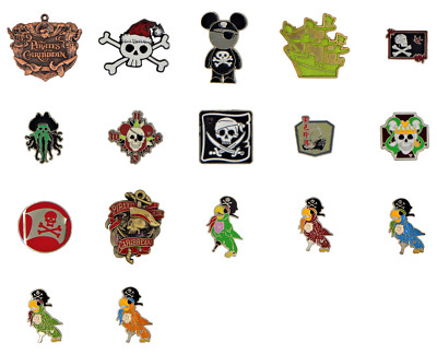 Pirates Of The Caribbean Theme Individual Pin Disney Trading Pins ~ Brand New