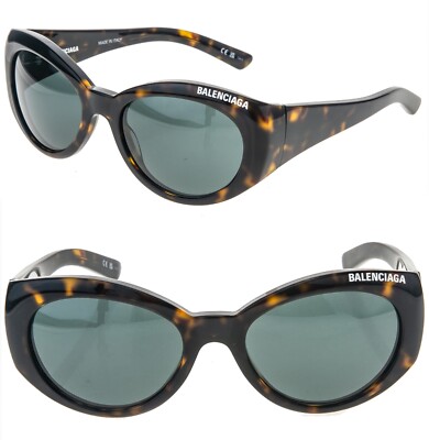 Balenciaga Havana Logo Sunglasses Balenciaga BB0133S 002 Sunglasses Women main image 4