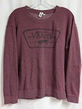 Vans SWEATSHIRT MEDIUM Burgundy Pullover Logo