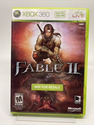 Fable II 2 (Microsoft Xbox 360, 2008) CIB Not for Resale Manual Included Tested