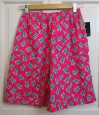 NWT David Brooks Mom Shorts Pink Womens Size 4 High Waist Beach Chairs 83-33963