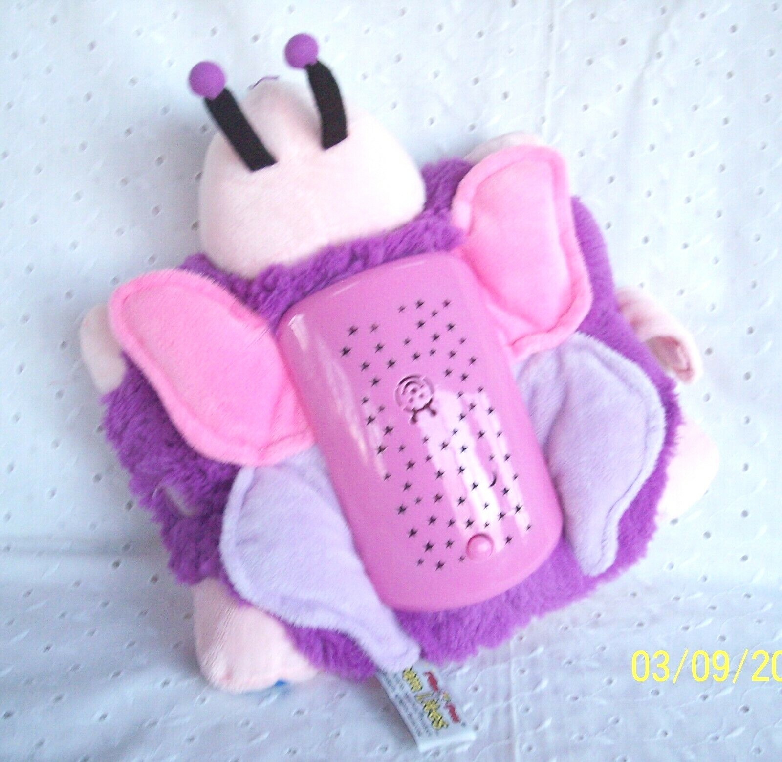 DREAM LITES PURPLE FLUTTERY BUTTERFLY PILLOW PETS 11" BABY CRIB PLUSH